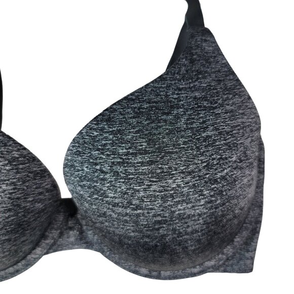 Victoria's Secret Underwire T Shirt Bra Gray 32DD Adj Padded Perfect Coverage - Picture 4 of 9